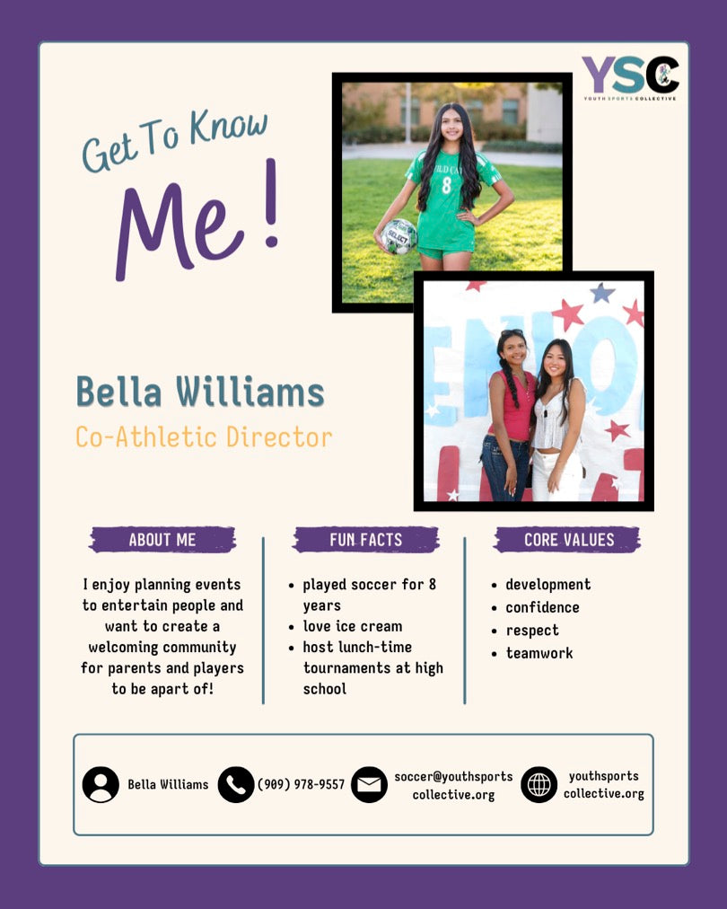 Bella Williams, YSC Co-Athletic Director