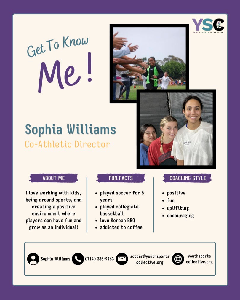 Sophia Williams, YSC Co-Athletic Director